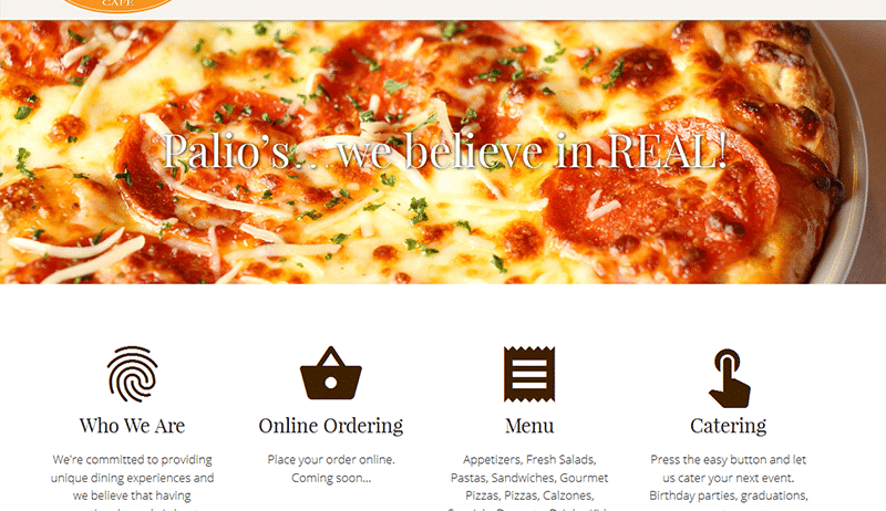 Palio's Pizza Cafe Roanoke TX Launches New Website